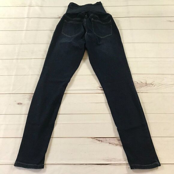 Indigo Blue Secret Fit Belly Stretch Ankle Maternity Jeggings - Picture 13 of 15